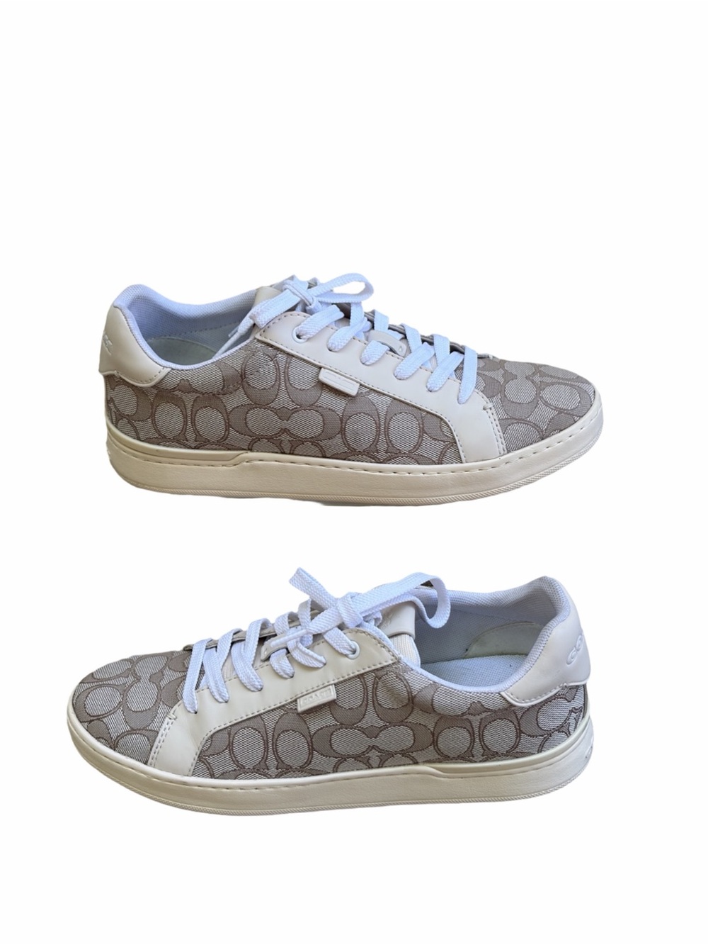 COACH - Lowline Low Top Sneakers Size 9
Signature Jacquard Lace Up Style G5037 - Picture 3 of 11